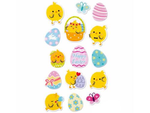 Foam stickers Chickens - DpCraft - 15 pcs.