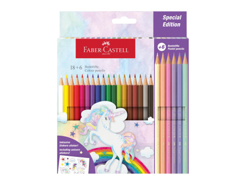 Set of Unicorn colored pencils - Faber-Castell - 24 colors