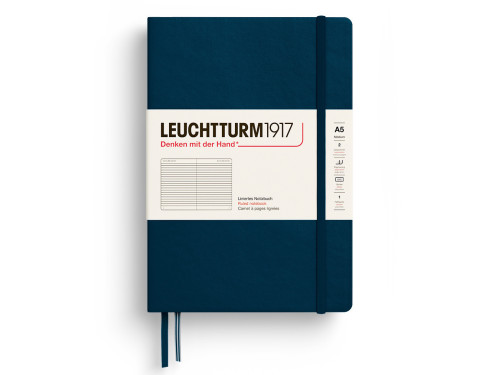 Ruled Notebook A5 - Leuchtturm1917 - Deep Sea, hardcover