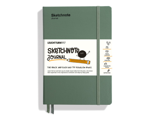 Notatnik Sketchnote Journal A5 - Leuchtturm1917 - Olive, twarda okładka