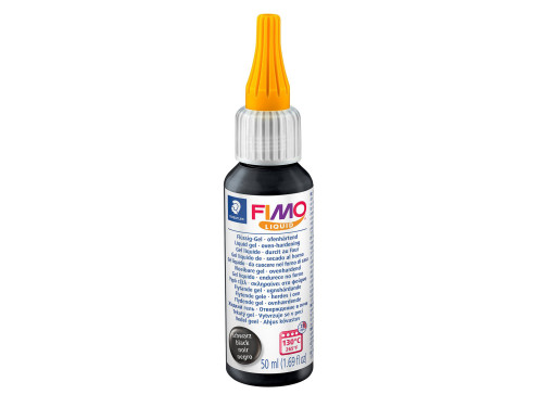 Żel dekoratorski, termoutwardzalny Fimo Liquid - Staedtler - czarny, 50 ml