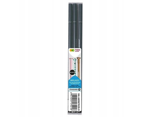 Ballpoint refills for removable pens - Happy Color - black, 3 pcs.