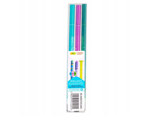 Ballpoint refills for removable pens - Happy Color - multicolor, 3 pcs.