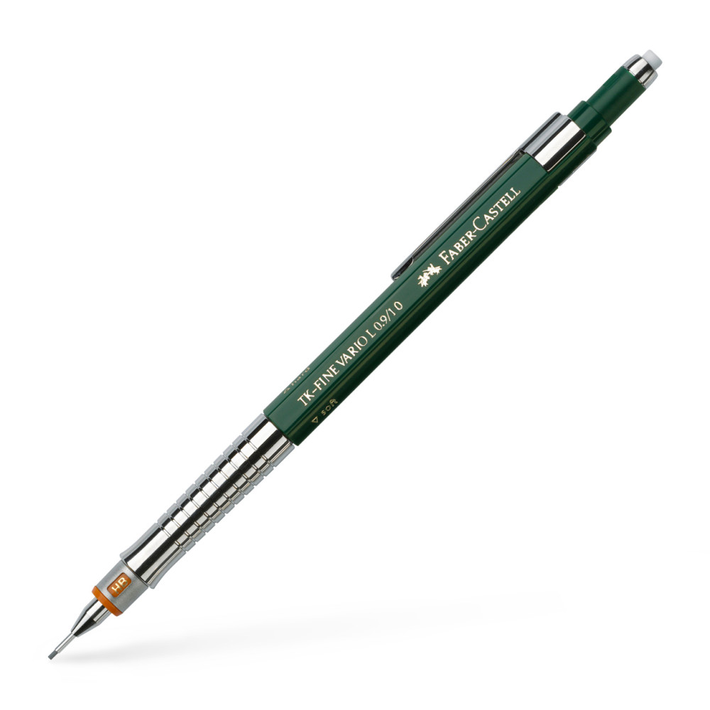 Mechanical pencil TK-Fine Vario L - Faber-Castell - Green, 0,7 mm, HB