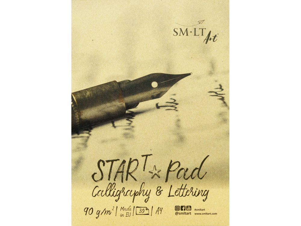 Blok do kaligrafii i letteringu Start Pad - SM-LT - A4, 90 g/m2, 30 ark.