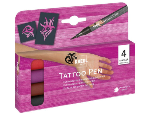 Set of Tattoo pens - Kreul - 4 pcs.