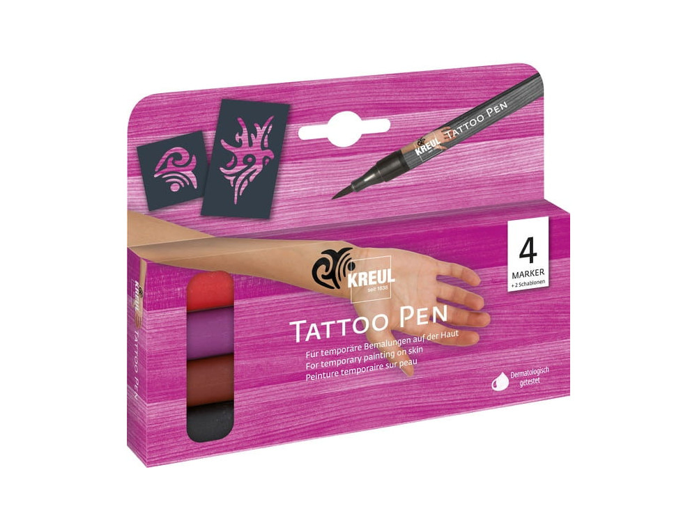 Set of Tattoo pens - Kreul - 4 pcs.