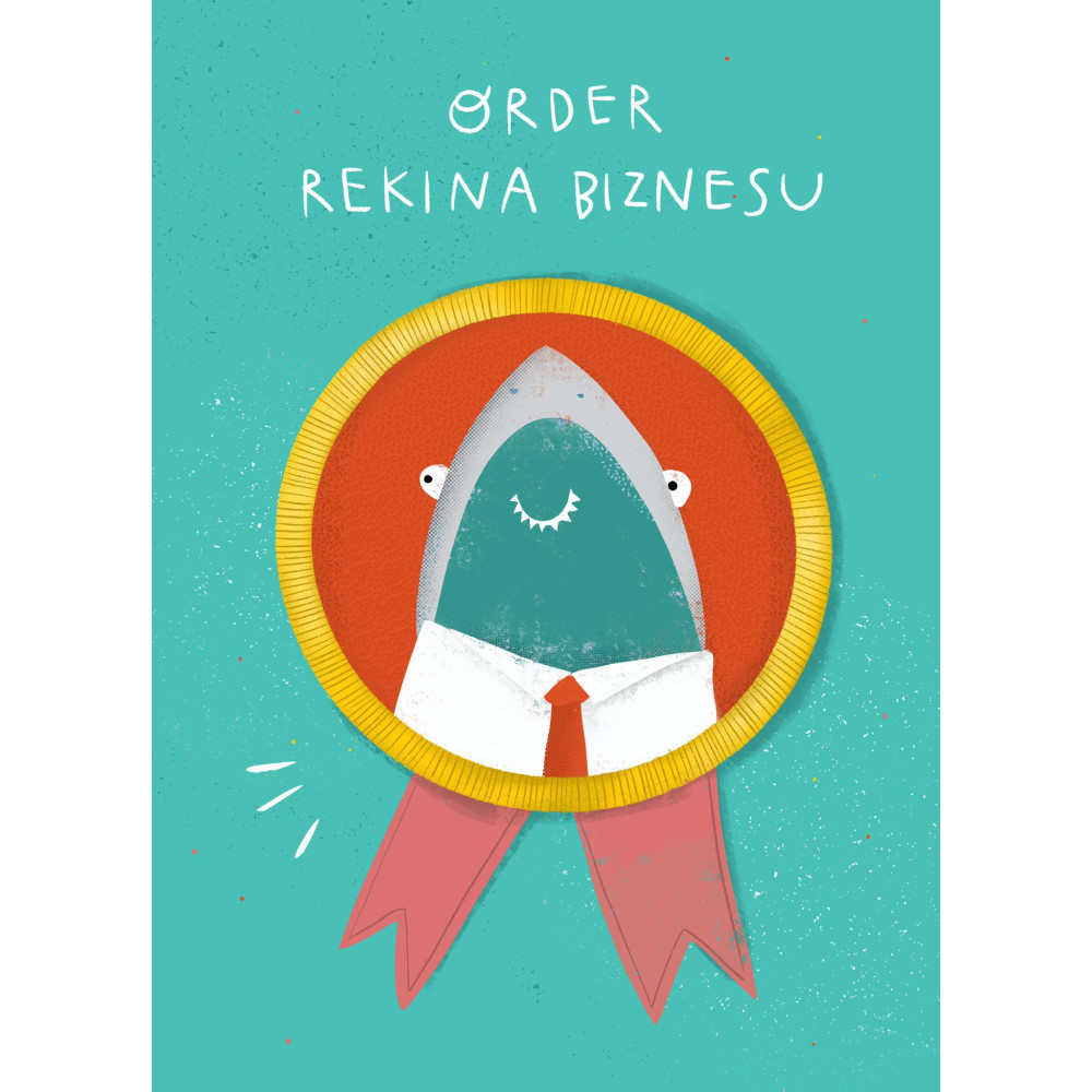 Kartka okolicznościowa 12 x 17 cm - Cudowianki - Rekin biznesu
