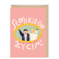 Greeting card 12 x 17 cm - Cudowianki - Słodkiego życia