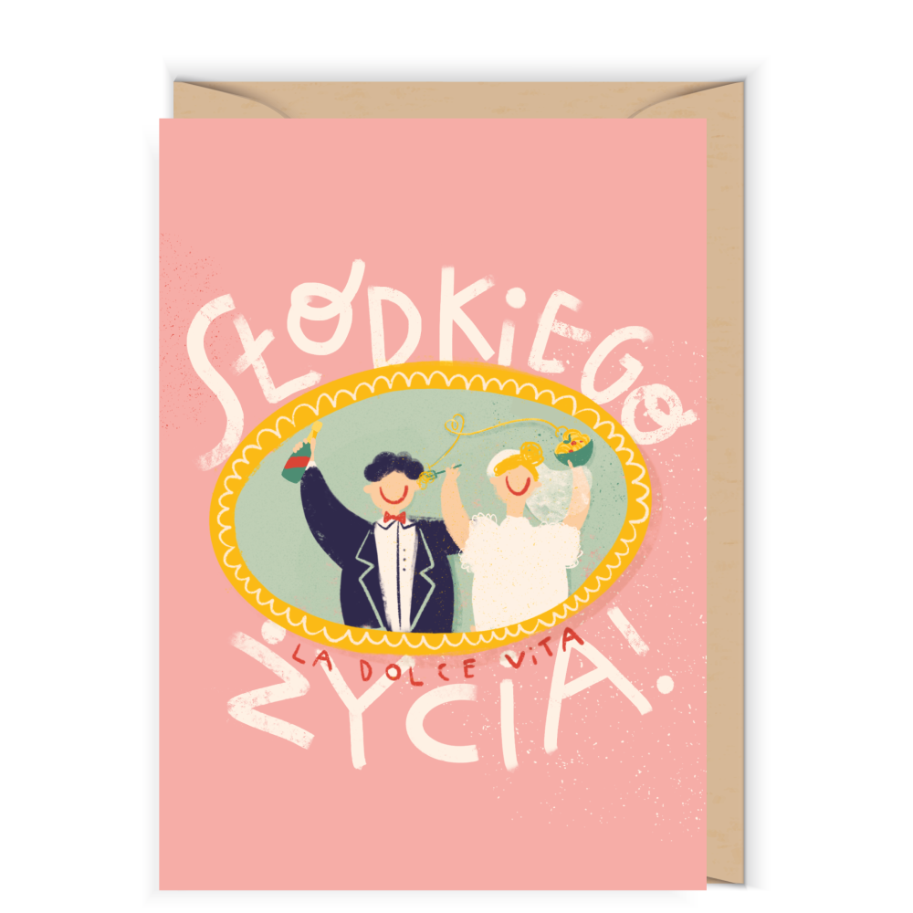 Greeting card 12 x 17 cm - Cudowianki - Słodkiego życia
