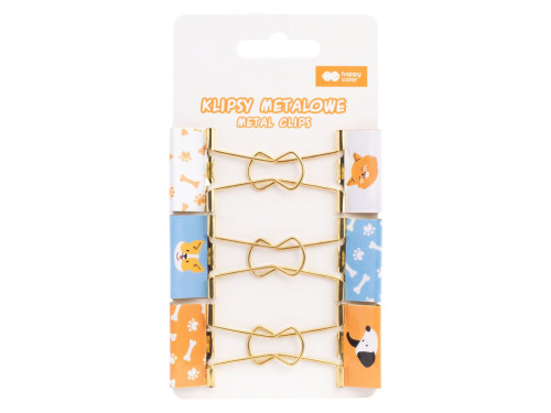 Metal clip set Cat & Dog - Happy Color - 6 pcs.