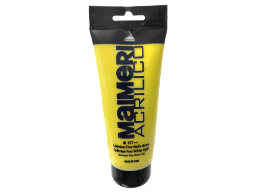 Farba akrylowa Acrilico - Maimeri - 077, Cadmium Free Yellow Light, 200 ml