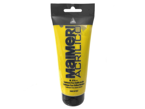 Acrylic paint Acrilico - Maimeri - 078, Cadmium Free Yellow Medium, 200 ml