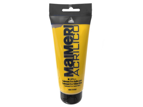 Acrylic paint Acrilico - Maimeri - 079, Cadmium Free Yellow Deep, 200 ml