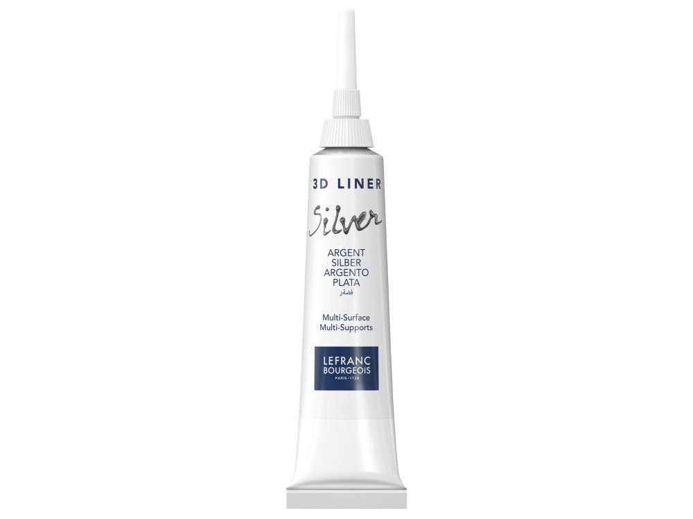 Konturówka 3D Liner - Lefranc & Bourgeois - Silver, 20 ml