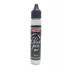 Pearl pen - Pentart - silver, 30 ml