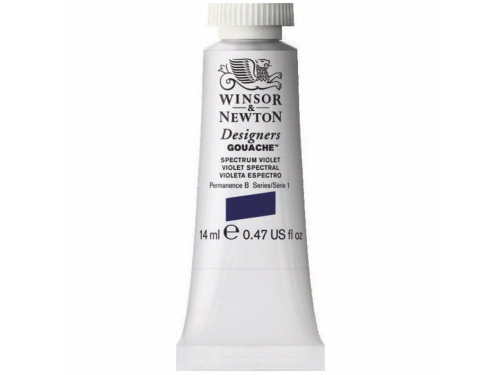 Gouache paint in tube - Winsor & Newton - Spectrum Violet, 14 ml
