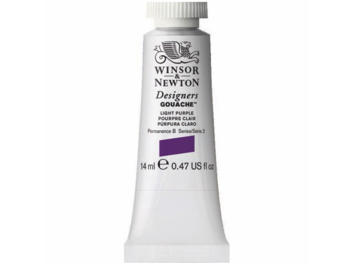 Gouache paint in tube - Winsor & Newton - Light Purple, 14 ml