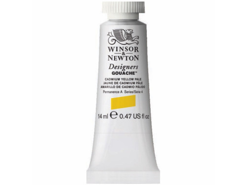 Farba gwasz Designers Gouache - Winsor & Newton - Cadmium Yellow Pale, 14 ml