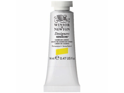 Farba gwasz Designers Gouache - Winsor & Newton - Cadmium Lemon, 14 ml