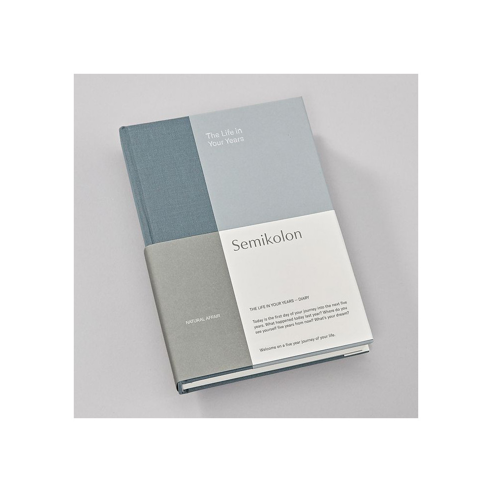 5 Year Diary The Life in Your Years A5 - Semikolon - Sea Salt