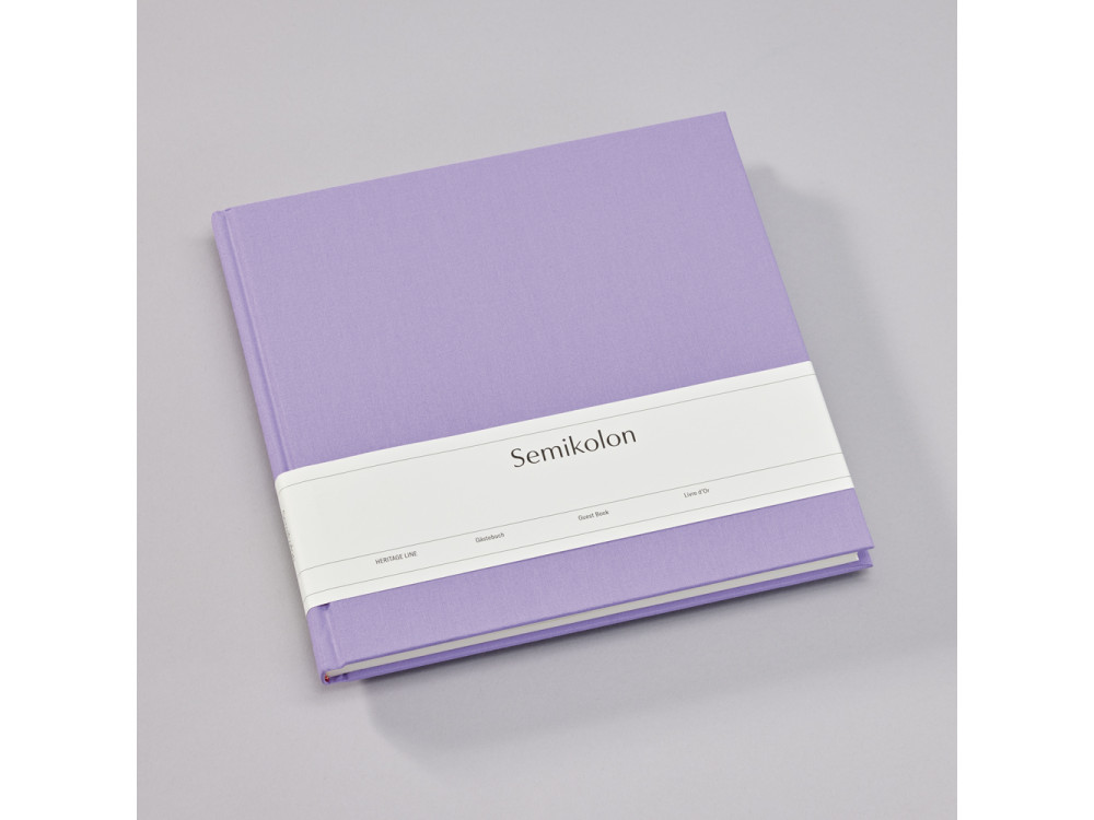 Guest book Heritage Line - Semikolon - Lilac Silk, 180 pages