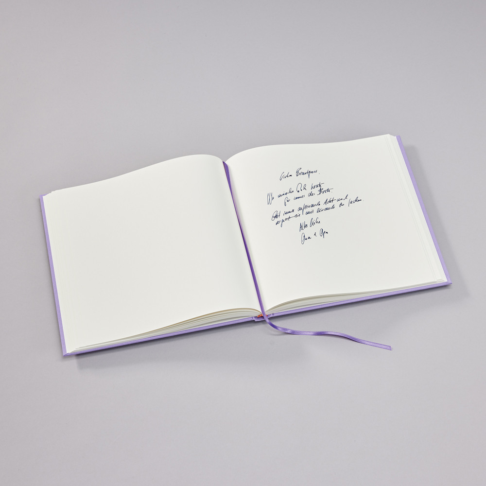 Księga gości Heritage Line - Semikolon - Lilac Silk, 180 stron