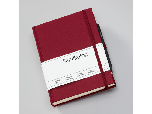 Travel Diary Grand Voyage 14 x 19,2 cm - Semikolon - Burgundy, 304 pages