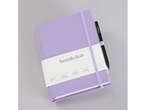 Dziennik podróży Grand Voyage 14 x 19,2 cm - Semikolon - Lilac Silk, 304 strony