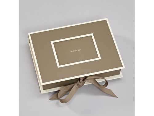 Photobox with cover - Semikolon - Fango, 20,7 x 15,3 x 4,7 cm