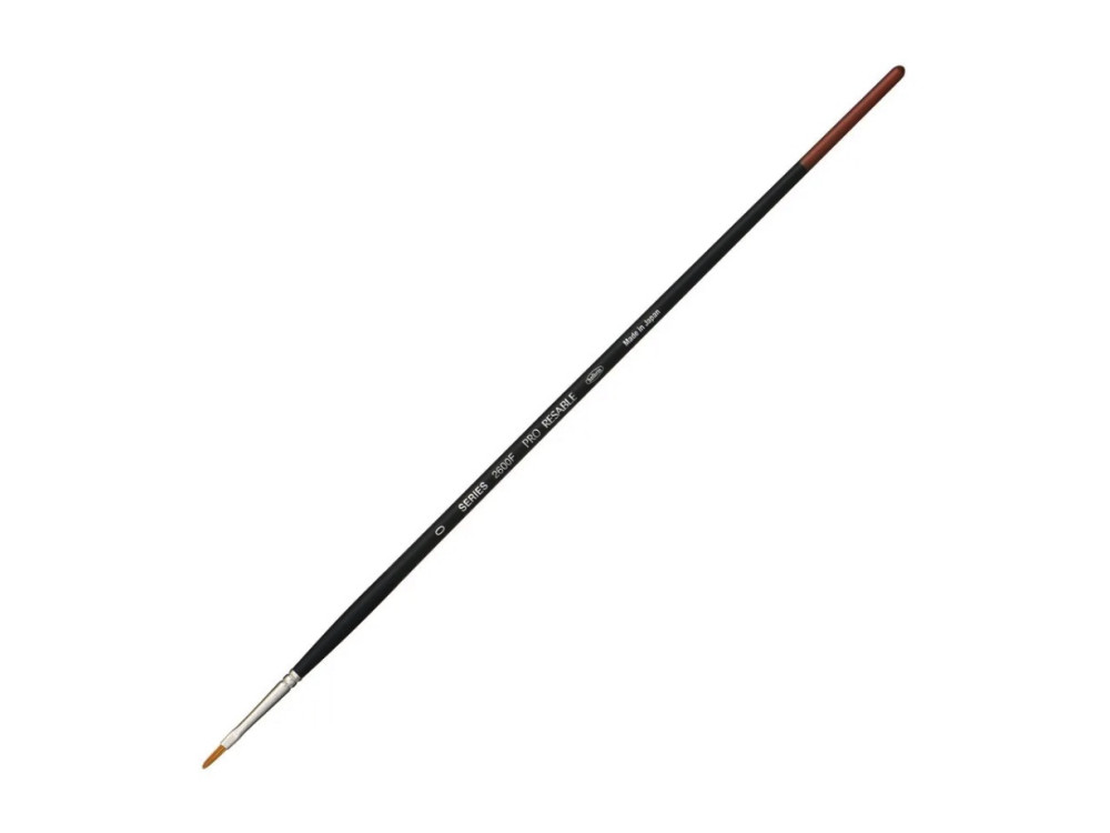 Filbert, mixed bristles, Pro Resable brush, 2600F series - Holbein - no. 0