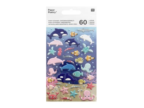 3D stickers Under Water - Paper Poetry - 60 pcs.