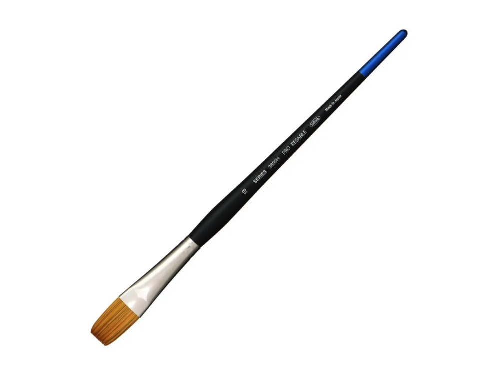 Pędzel płaski, mieszany, Pro Resable, seria 3600H - Holbein - nr 18