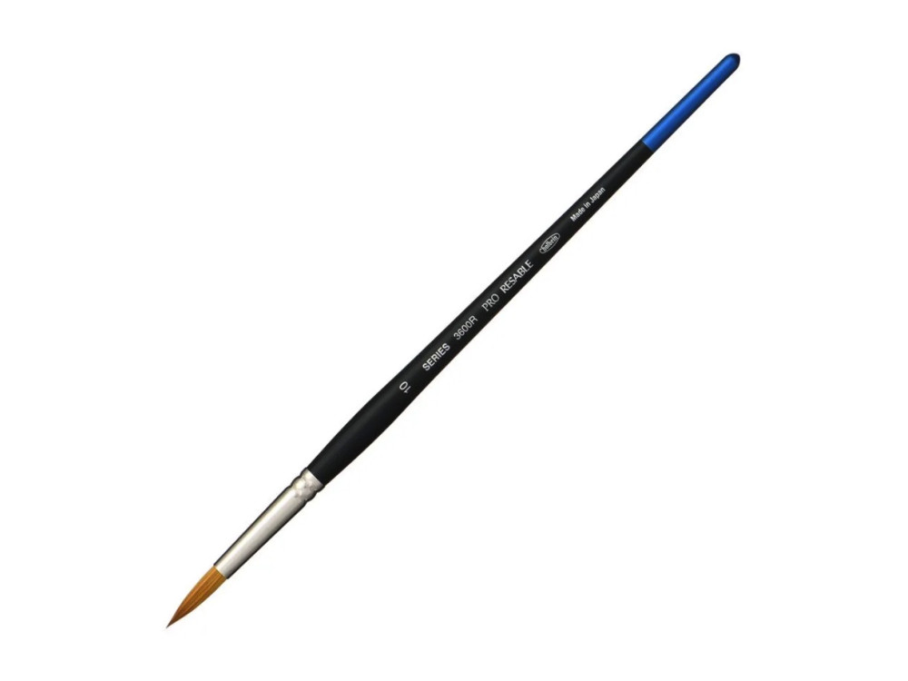 Round, mixed bristles, Pro Resable brush, 3600R series - Holbein - no. 10