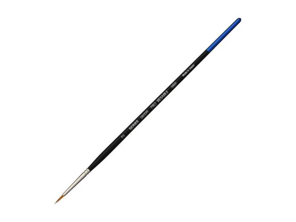 Round, mixed bristles, Pro Resable brush, 3600R series - Holbein - no. 2