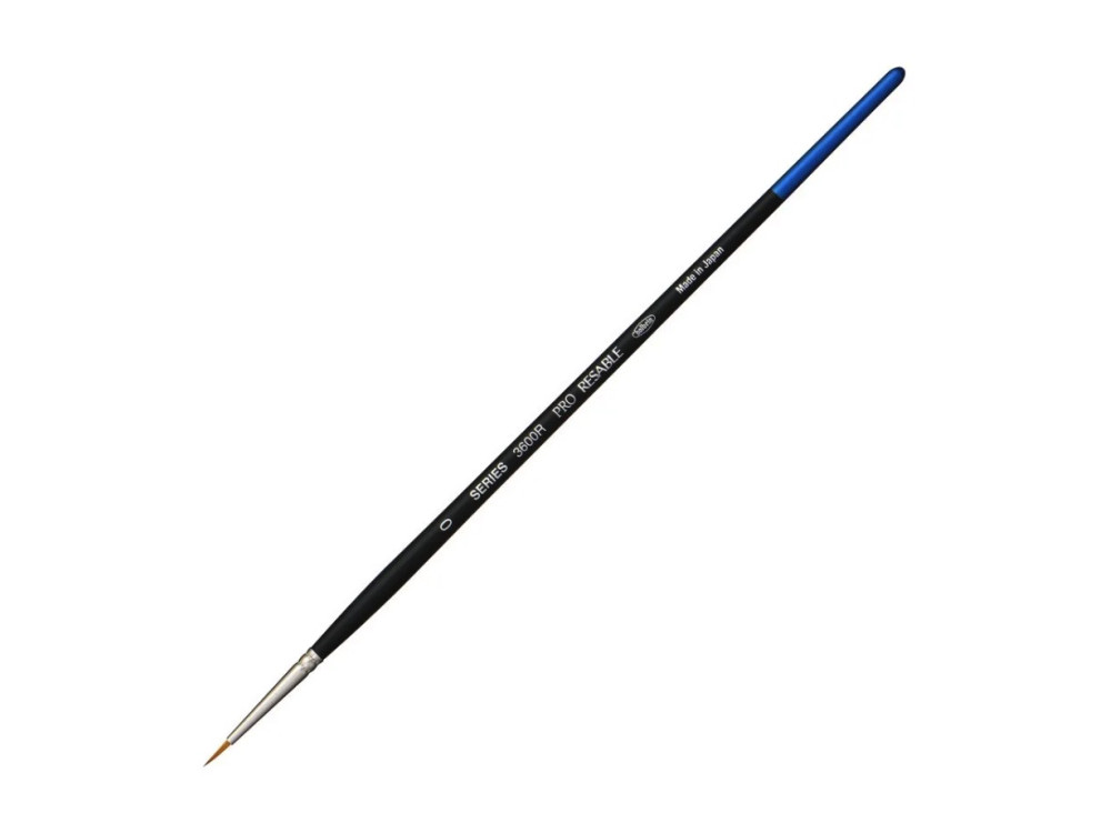 Round, mixed bristles, Pro Resable brush, 3600R series - Holbein - no. 0