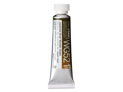 Artists' Watercolor paint - Holbein - Japanese Bush Warbler Green, 5 ml