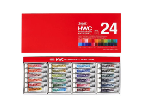 Zestaw akwareli Artists’ Watercolor Granulating - Holbein - 24 x 5 ml