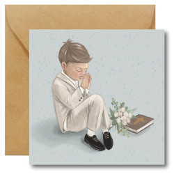 Greeting card - Hi Little - First Communion card, 14,5 x 14,5 cm