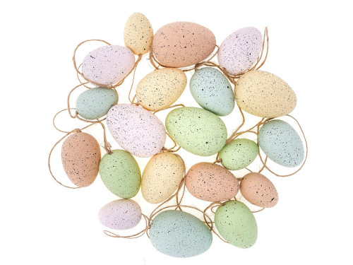 Egg speckled pendants - DpCraft - pastel, 20 pcs.