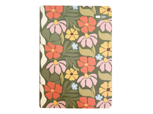 Ruled notebook Bloom Boho A6 - Happy Color - softcover, 80 g/m2