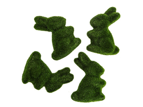 Easter bunnies with moss - DpCraft - 7 cm, 4 pcs.