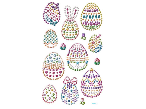 Set of Eggs crystal stickers - DpCraft - 14 pcs.