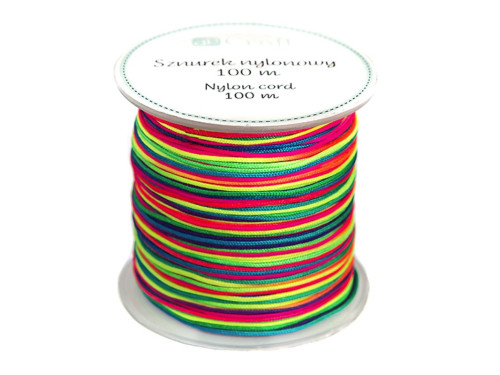 Nylon cord - DpCraft - rainbow, 100 m