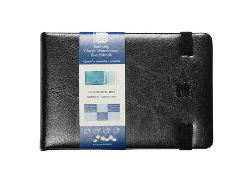 Szkicownik do akwareli Classic Watercolour - Baohong - cold pressed, 9 x 14 cm, 300 g, 24 ark.