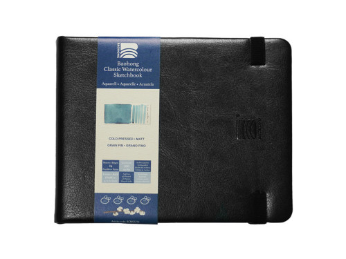 Classic Watercolour Sketchbook - Baohong - cold pressed, 12 x 16 cm, 300 g, 24 sheets