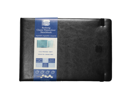 Classic Watercolour Sketchbook - Baohong - cold pressed, 16 x 24 cm, 300 g, 24 sheets