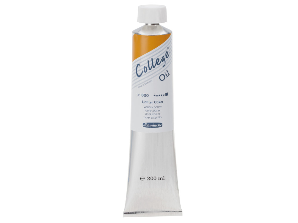 Farba olejna College - Schmincke - 600, Yellow Ochre, 200 ml
