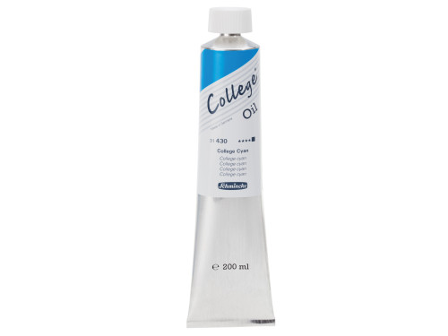 College oil paint - Schmincke - 430, College Cyan, 200 ml
