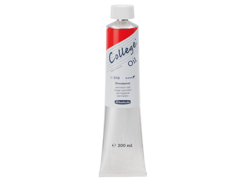 Farba olejna College - Schmincke - 310, Vermilion Red, 200 ml